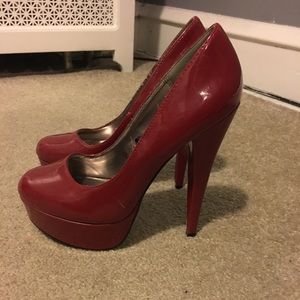 Ruby Red Pumps